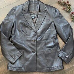 Bloomingdale’s women’s leather jacket